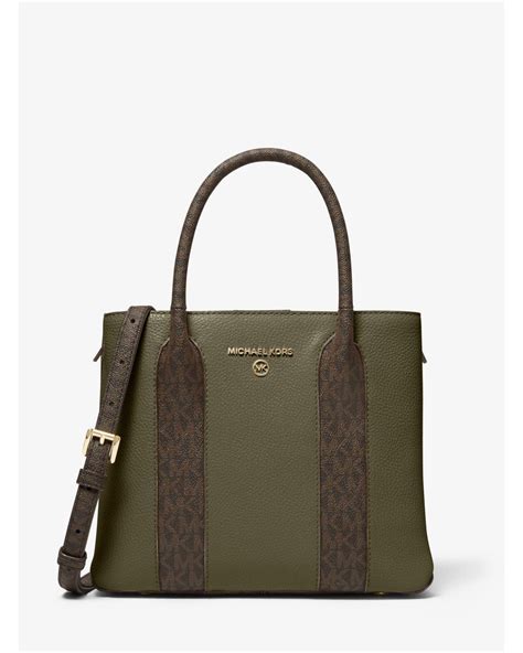 olive michael kors bag|michael kors green shoulder bags.